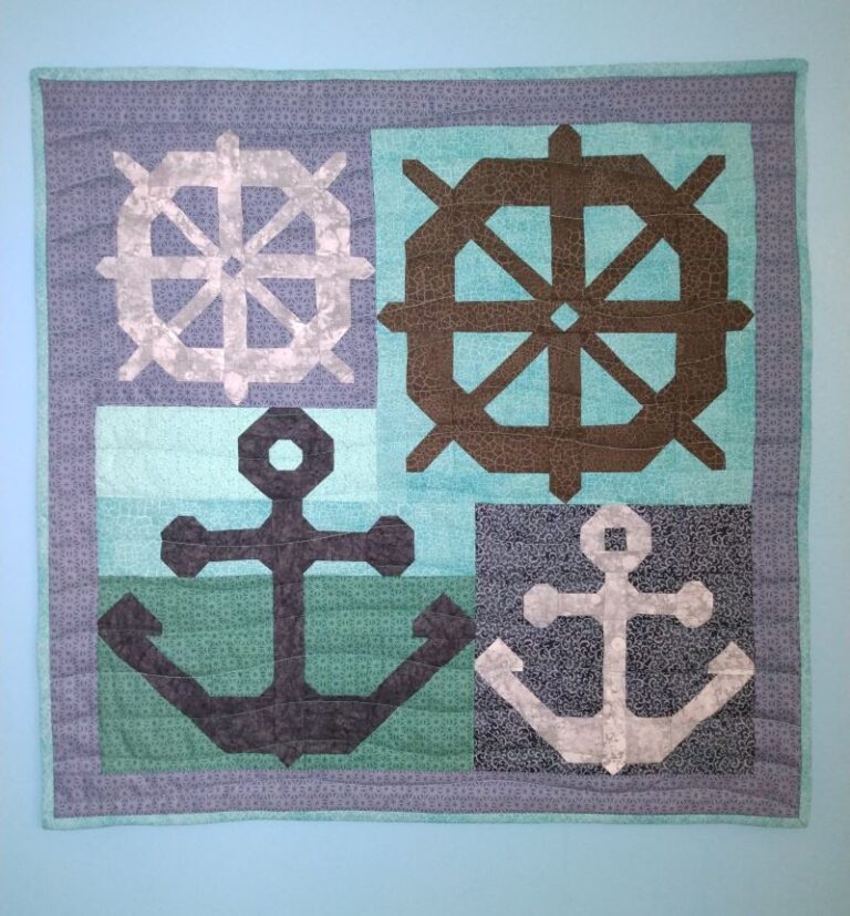 anchor and helm wall hanging